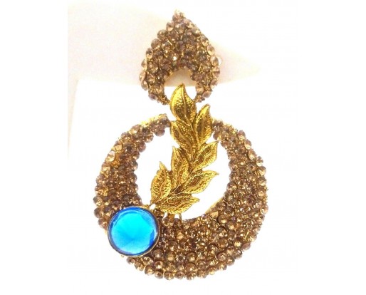Gold Earring Jhumka Chand Bali Fashion Jewelry Boho Chic Drop Dangle Long E59